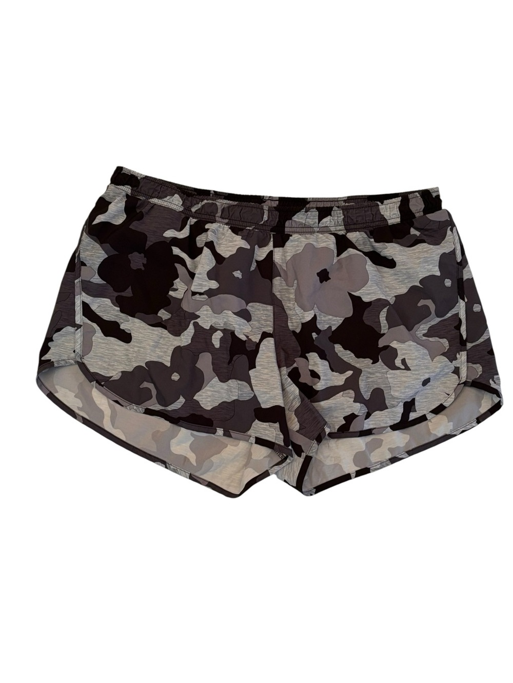 Old Navy Women's Camouflage Athletic Shorts - Black & Gray Large
